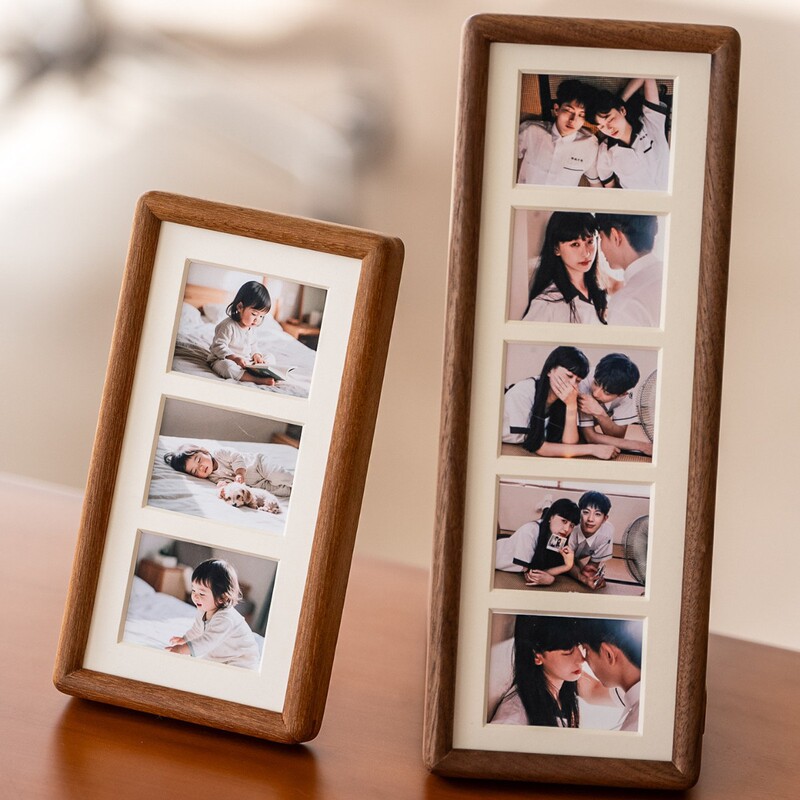 Photo printing and framing for display: Creatively combine multiple Polaroid photos into a three- or five-frame display Photo printing and framing for display: Creatively combine multiple Polaroid photos into a three- or five-frame display