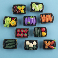 Creative 3D Food Fridge Magnet Food Play Magnetic Stick Message Sticky Note Magnetic Fridge Decor Resin Magnet