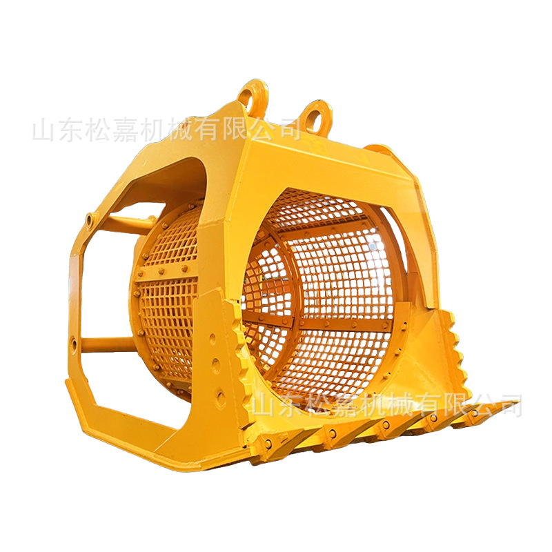 Fabricante de jaula de tamiz rotativa hidráulica multifuncional tamiz de tambor de excavadora de cabello recto para limpieza de canales de río