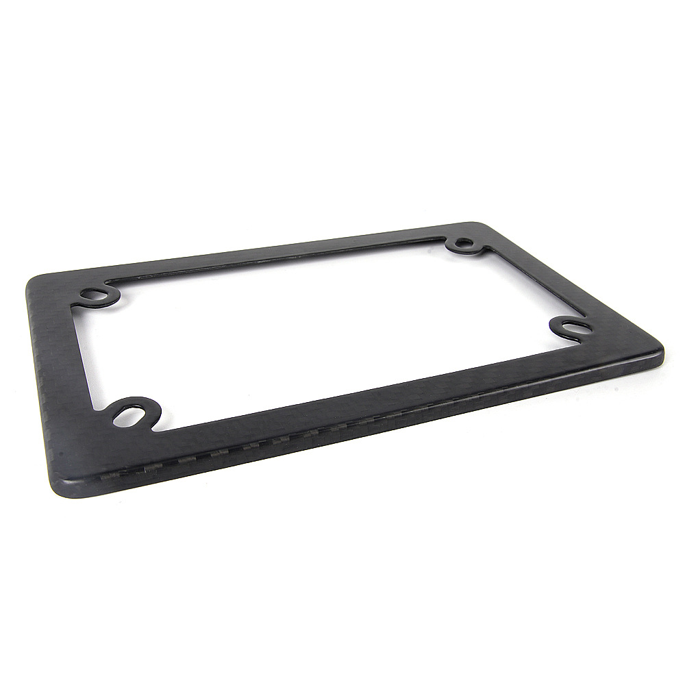 Us Standard 4-Hole Motorcycle License Plate Frame, Matte Dry Carbon License Plate Frame, Us Standard License Plate Holder Modification Accessories