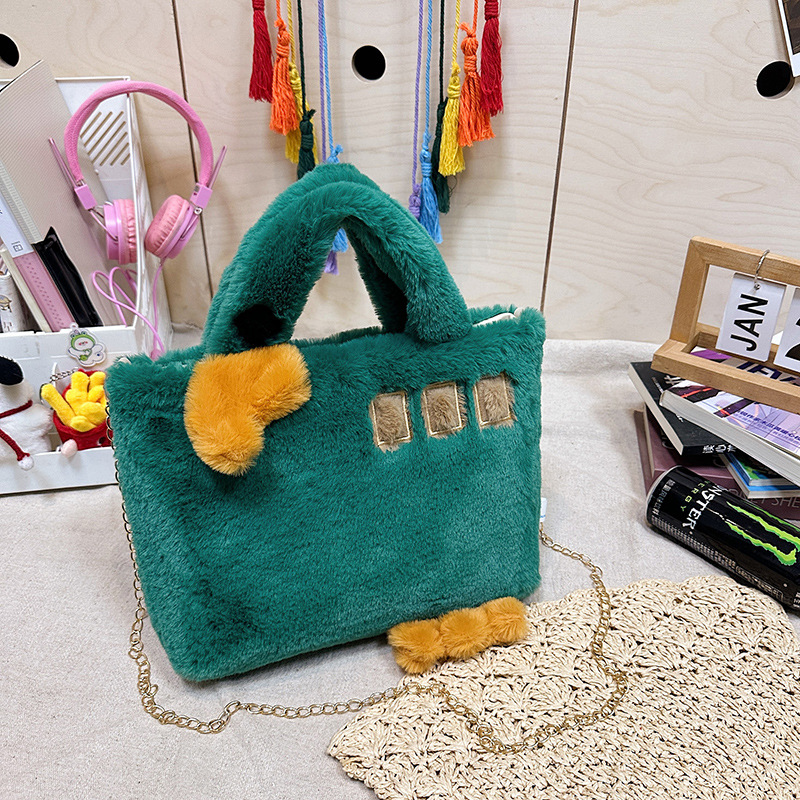 2023 Nuevo Estilo Gato bolso de la muñeca de peluche de juguete crossbody bolsa de hombro femenino ins Internet celebridad de dibujos animados bolsa de lote