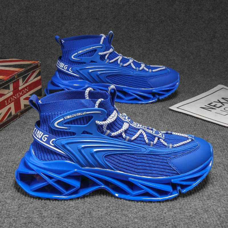 Новая мужская обувь лезвия 2025 зимняя молодежная повседневная высокая спортивная обувь большого размера 46 бег увеличивает обувь отца