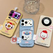 刺绣狗狗猫咪带标签适用华为mate70pro手机壳P80/P70新款nova14/1
