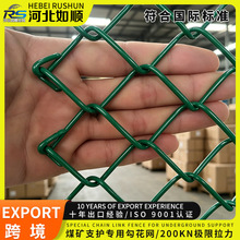 包塑防静电勾花网 煤矿井下专用支护网 浸塑菱形铁丝网 护帮网
