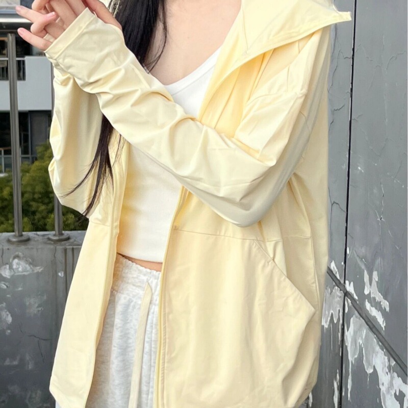 [a generation of hair] ice silk sunscreen women's breathable lightweight coat outdoor sunshade loose cardigan sunscreen clothing