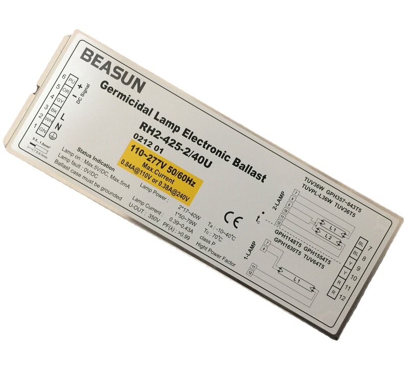 Beasun Baishi RH2-425-2/40U UV lamp electronic ballast RL2-425-2/40 A Drag 2