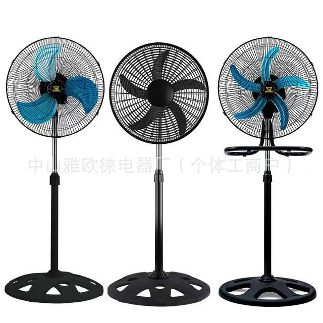 Ventilador de piso de 18 pulgadas, ventilador comercial de viento fuerte tres en uno, ventilador de piso industrial, ventilador vertical de pared para el hogar.