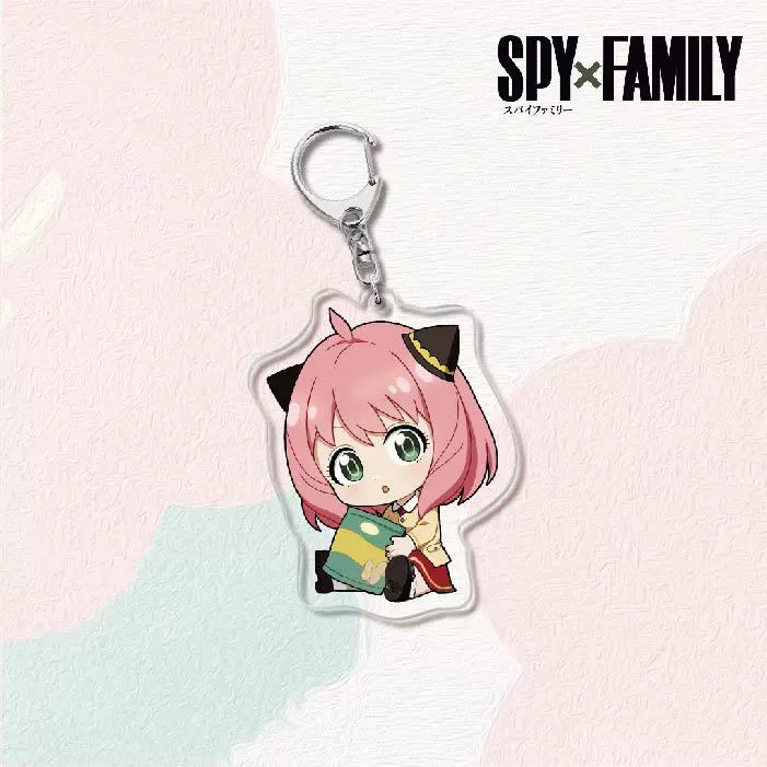 Акриловый брелок для ключей (SPY×FAMILY) — двусторонняя миниатюрная подвеска, полупрозрачная двусторонняя печать