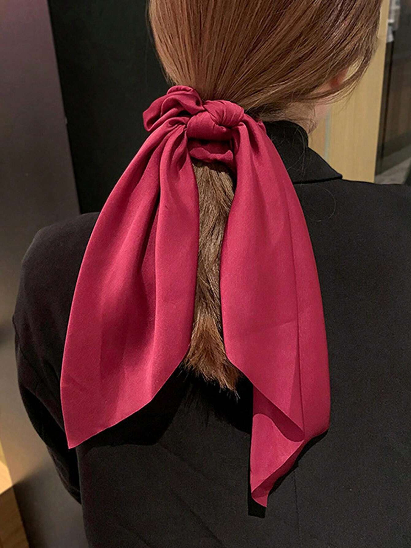 20g Weight Hair Tie Hair Accessories Type 1 Piece Quantity Casual, Holiday, Daily Occasion Cloth Material Solid Color Pattern All Seasons Season Women's Gender Elegant, Cute, Simple Style, Classic Style, New Style Style Elegant Cute Simple Style Women's Solid Color Cloth Hair Tie 无