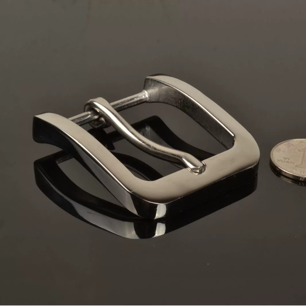 Stainless Steel Belt Buckle, Cowhide Compatible, Brushed or Mirror Finish, 35–40 mm