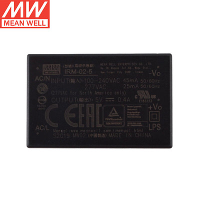 明纬(MEANWELL)IRM-02-5AC转DC开关模块电源 明纬开关电源5V400