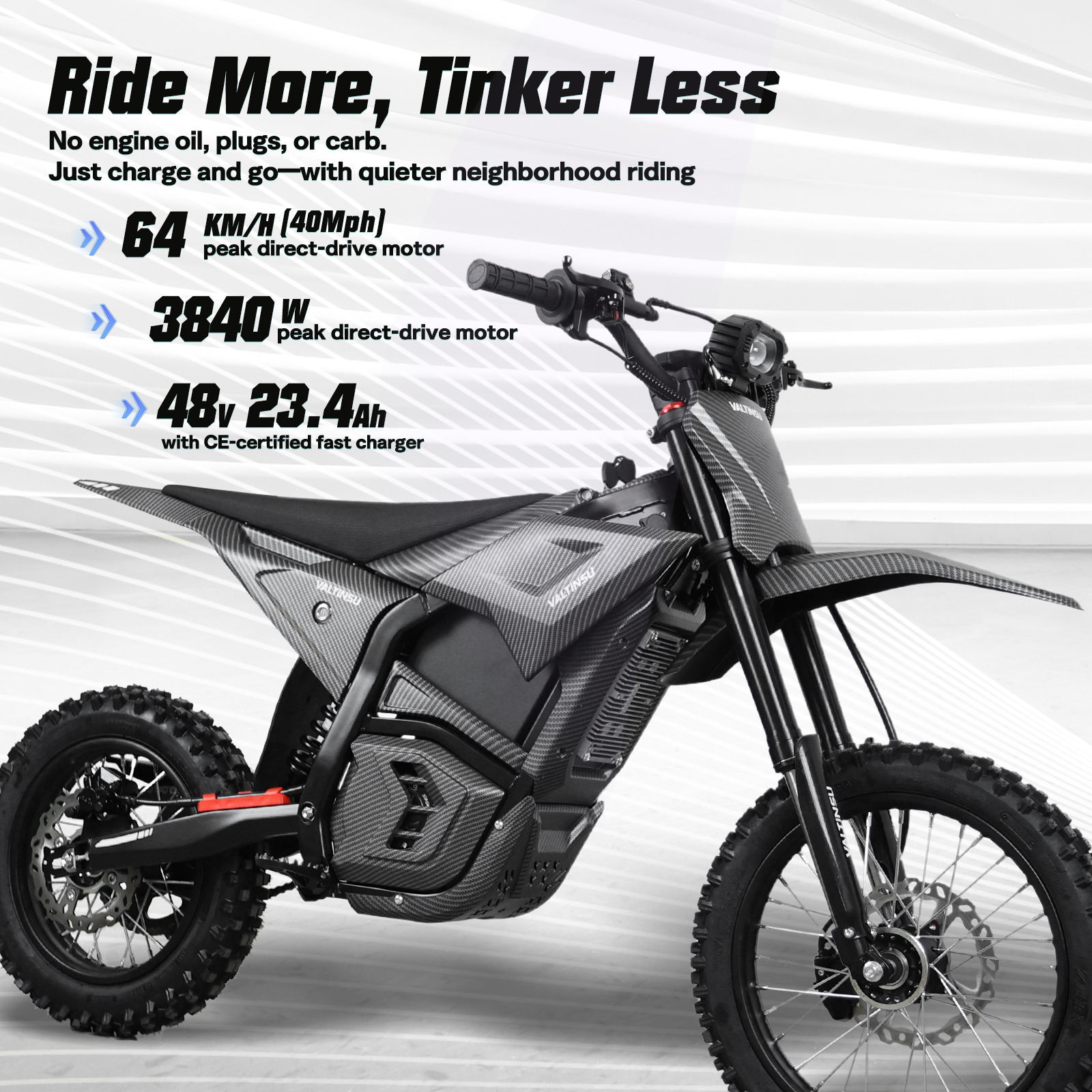 M1 Electric Motorcycle 14inch High-Power Off-Road Powerful Electric Motorcycle