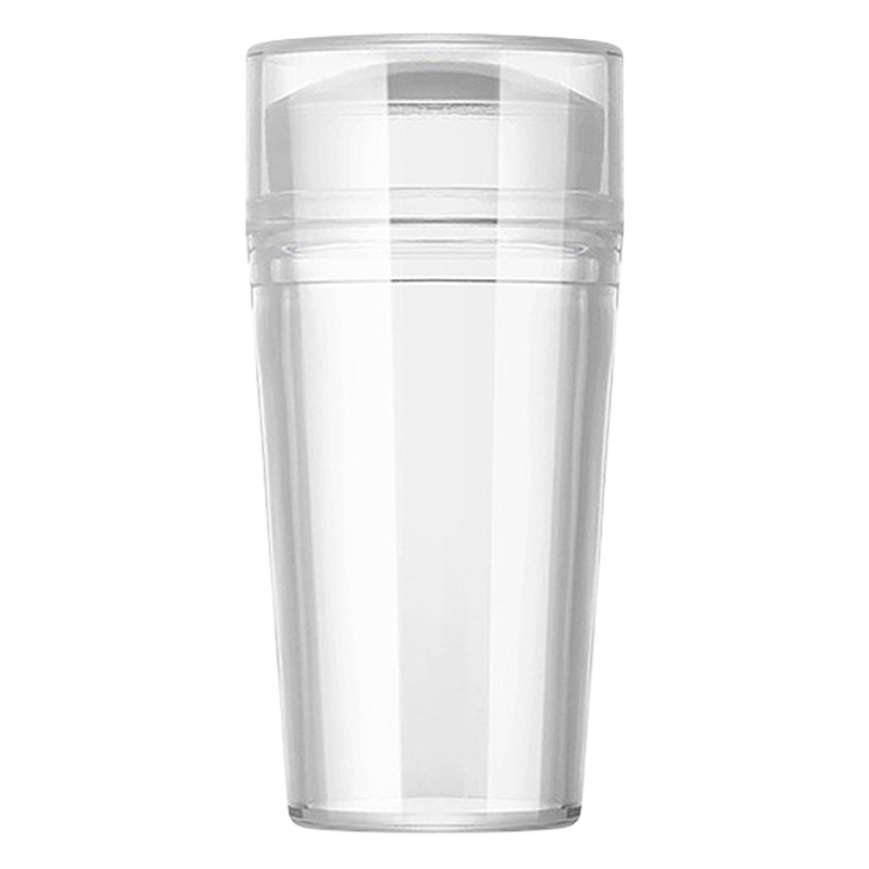 Sello de manicura francesa raspador de transferencia cabeza de silicona transparente con tapa con gran herramienta de raspador fábrica Comercio exterior transfronterizo al por mayor