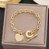 OT buckle heart bracelet 5152