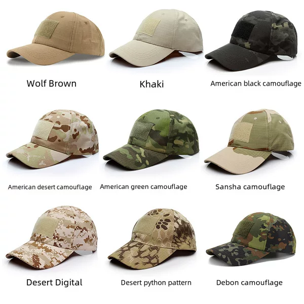 Cross-Border Supply Camouflage Baseball Cap Military Camouflage Summer Sun Hat Special Forces Windproof Tactical Hat Factory Ready Stock