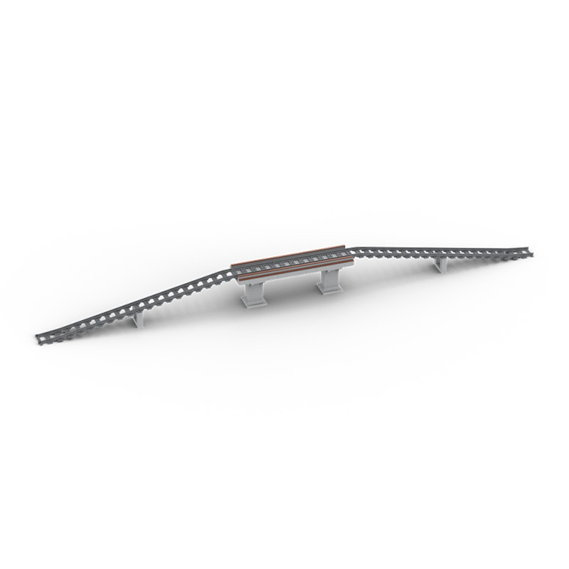 Compatible with Lego Small Particle Building Blocks Train Track Viaduct Pier Bridge Deck Extension Group Upper and Downhill Track Parts Compatible with Lego Small Particle Building Blocks Train Track Viaduct Pier Bridge Deck Extension Group Upper and Downhill Track Parts