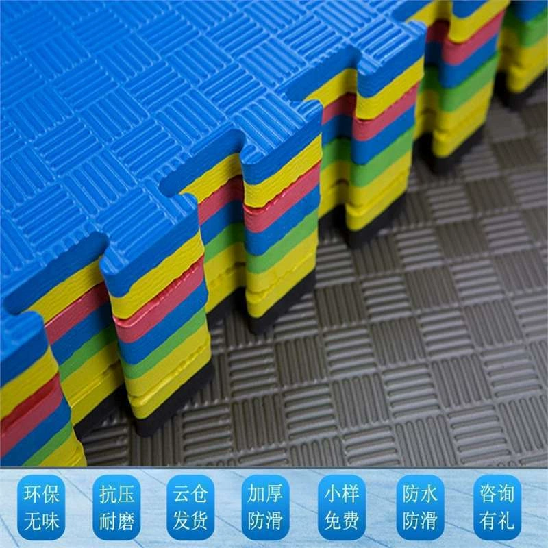 Падение пены головоломки коврик утолщение 1 м X1 м большой коврик тхэквондо ушу коврик для танцев в детском саду