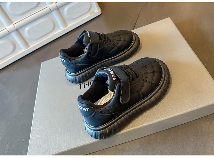 Pantofi casual pentru copii, primăvară și toamnă, pantofi sport pentru fete, la modă nouă, tălpi moi, toate se potrivesc cu pantofii respirabili în stil britanic_voghion.com