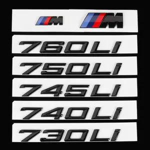 BMW 7 Seriyası 730Li, 740Li, 750Li üçün qara M rəqəmsal emblemi