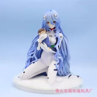 手办剧场版 跪姿长发绫波丽 美少女二次元动漫摆件模型