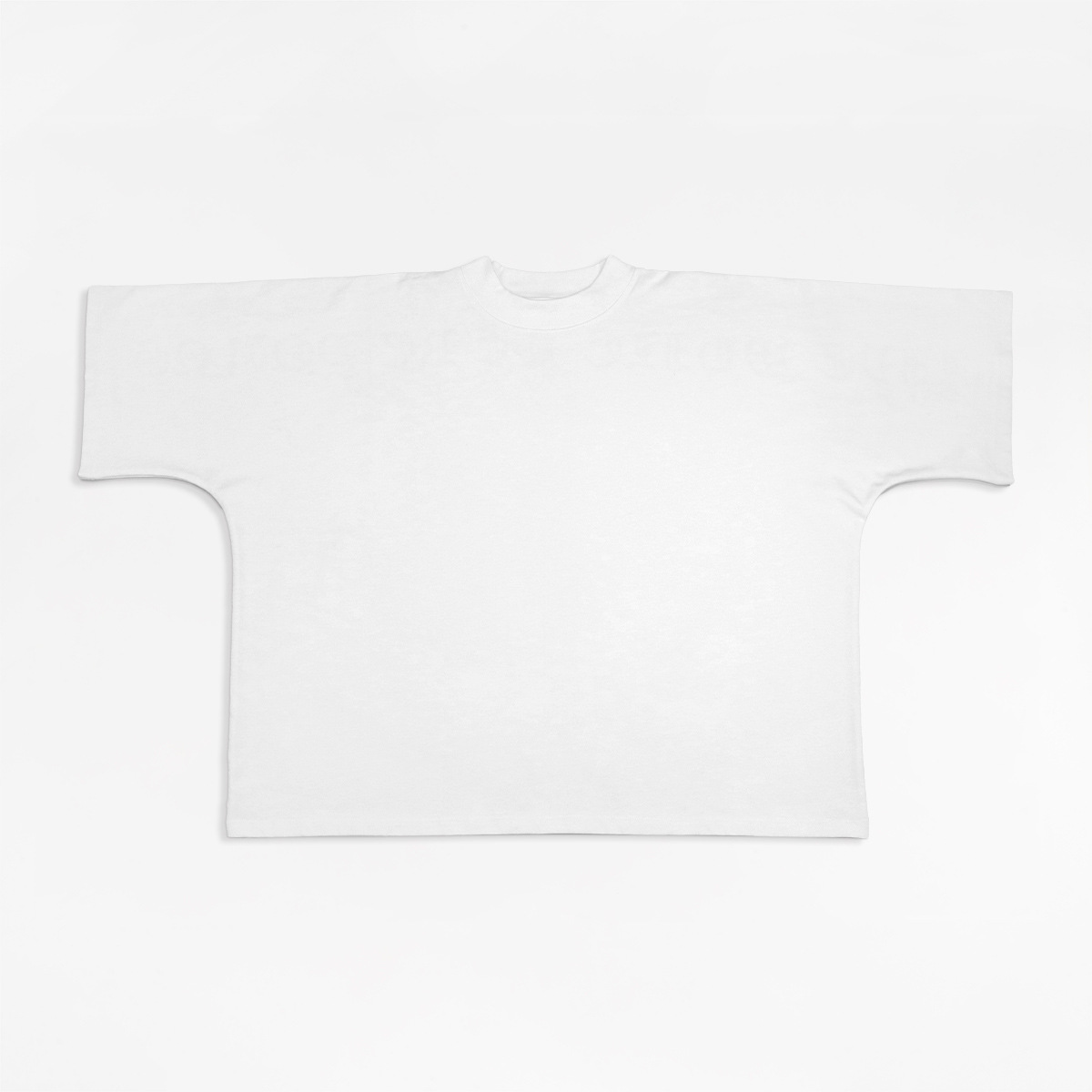 ETAI marca de moda de hombre pequeño cuello transfronterizo color sólido camiseta de manga corta hombre calles pesadas algodón caja corta versión ancha