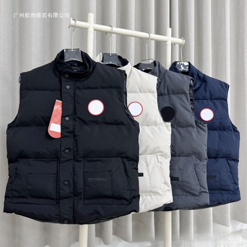 Cross-Border 2025 Model Canada Goose Vest down Jacket for Men and Women, Couple's Waterproof Vest, Thickened Warm Sleeveless Coat, Cotton Cross-Border 2025 Model Canada Goose Vest down Jacket for Men and Women, Couple's Waterproof Vest, Thickened Warm Sleeveless Coat, Cotton