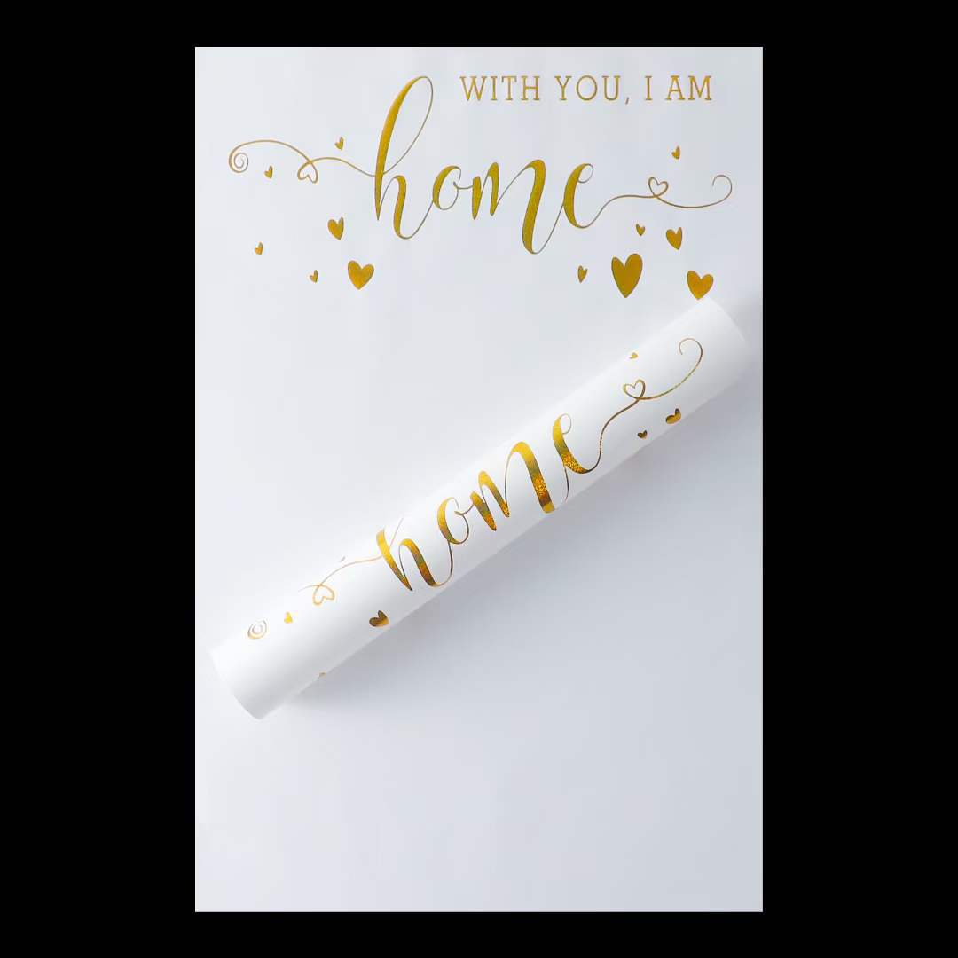 Lizhi Ran tarjeta pequeña impermeable simple celebridad neta papel de estampado en caliente floristería embalaje de flores ramo papel de embalaje