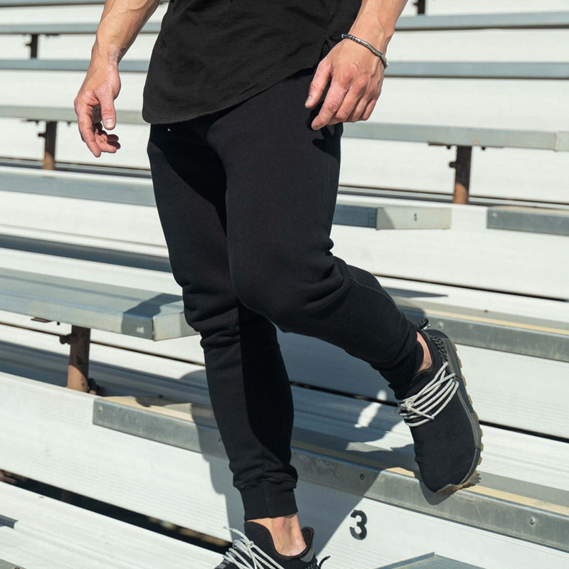 Versatile Men's Slim Fit Casual Pants With Tether Detail_voghion.com