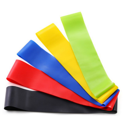 TPE yoga with elastic ring resistance band fitness female men stretch tension band strength training squat up hip