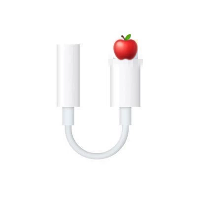 Apple, совместимый адаптер-кабель, подлинные мультяшные наушники, 3.5 мм