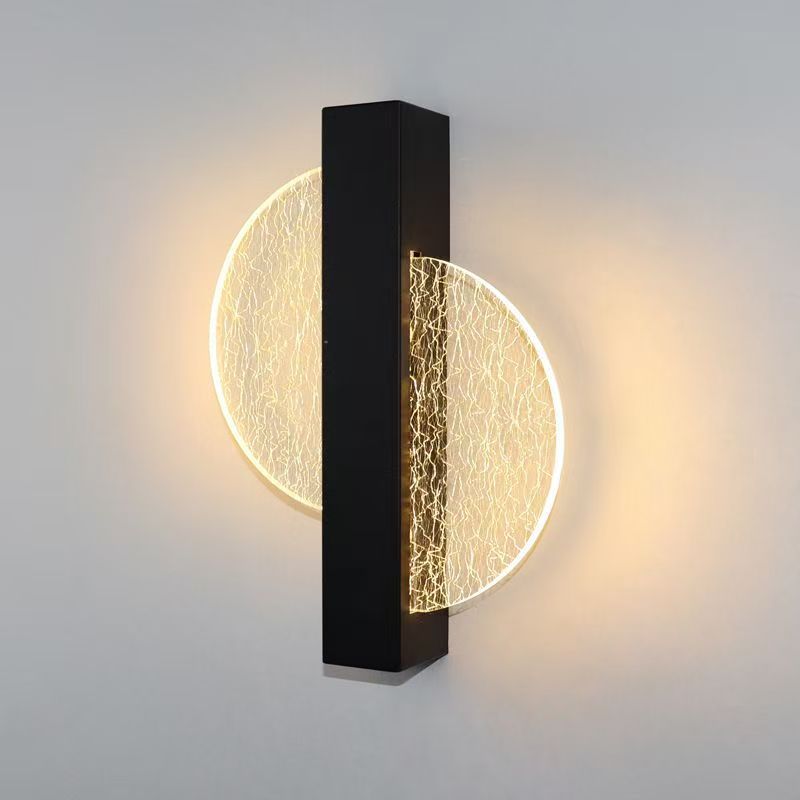 Luz de pared acrílica de lujo nórdica sala de estar televisión de fondo lámpara de pared interior pasillo dormitorio cabezal de cama lámpara de pared