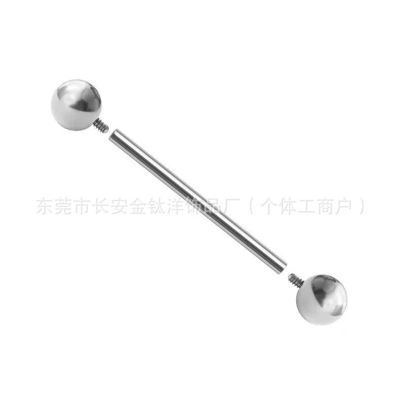 Pointed titanium steel lip stud product view