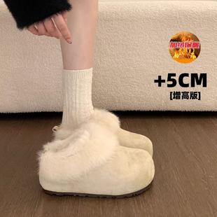 ������5cmһ�_�Ų���ЬŮ�����ӽq��ů���ѩ��ѥ�⴩�ٴ�ëëЬ