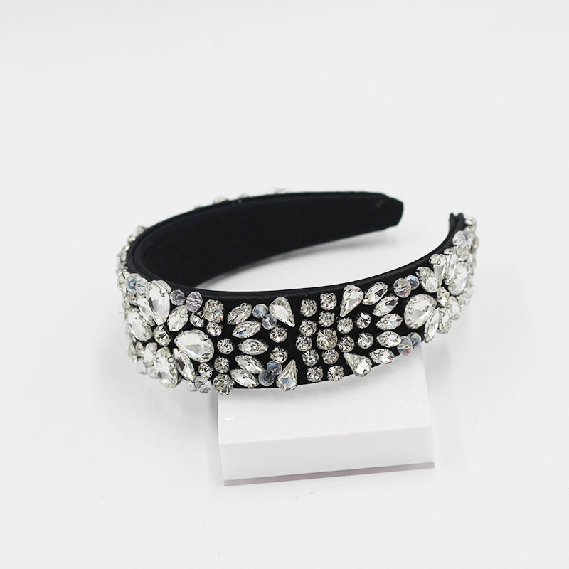 Fashion Baroque Diamond-studded Broad-brimmed Headband display picture 8