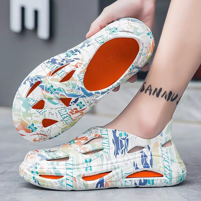 Coconut Croc Shoes Мужская летняя верхняя одежда Пляжные универсальные сандалии Спортивная сумка на открытом воздухе