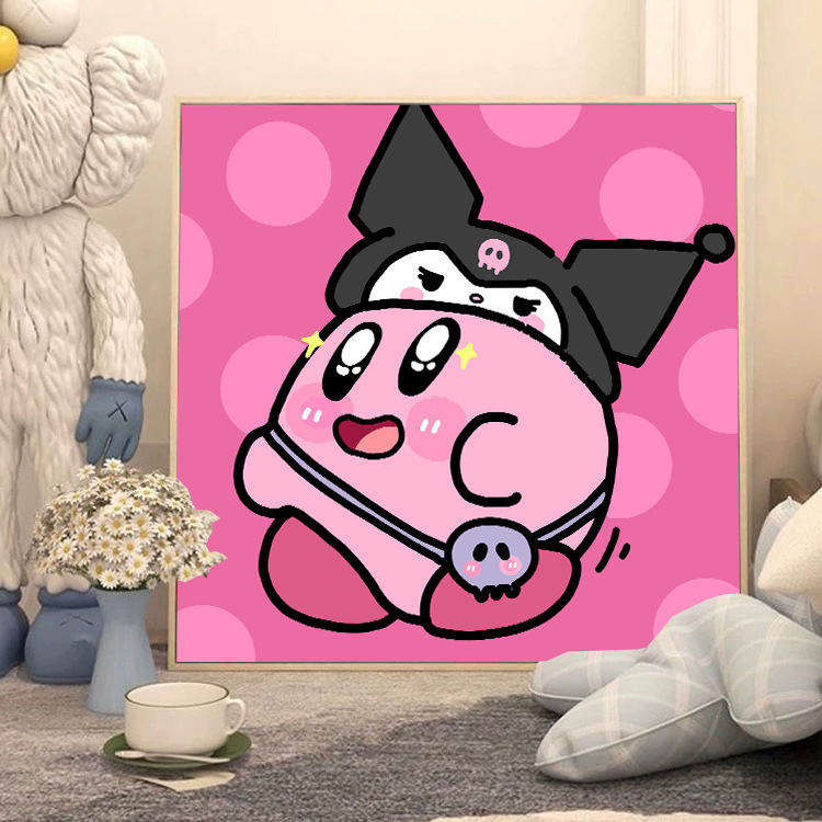 サンリオデジタル油絵 diy 手描きカラーリングクロミメロディー漫画かわいい装飾画メーカー卸売|undefined