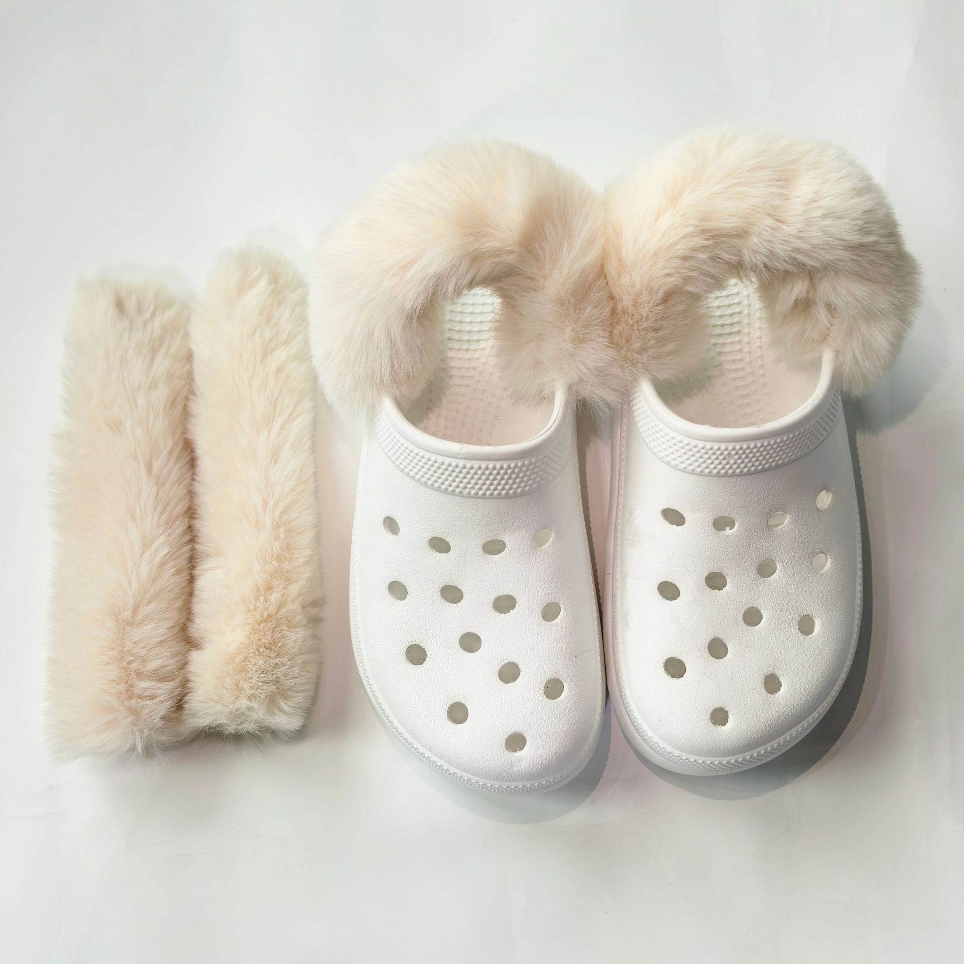 Forro de zapatos con agujeros más forro de terciopelo para hombres y mujeres