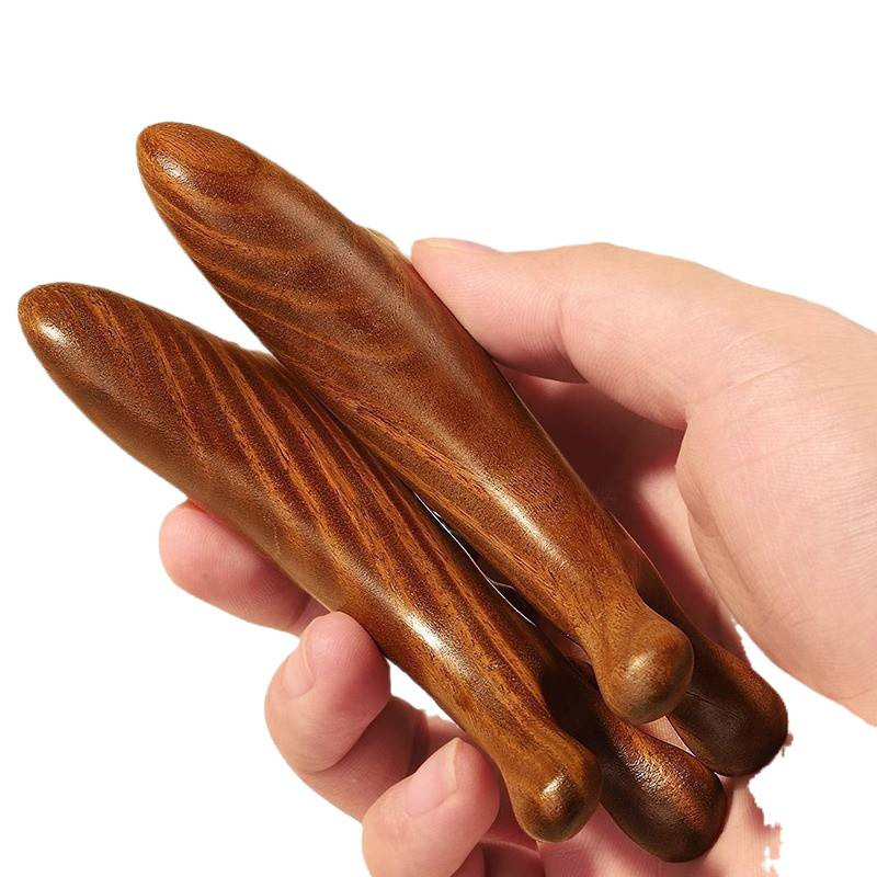 多功能头皮按摩梳子头部脱发头疗刮痧疏通经络神器脸部眼部檀木梳|undefined