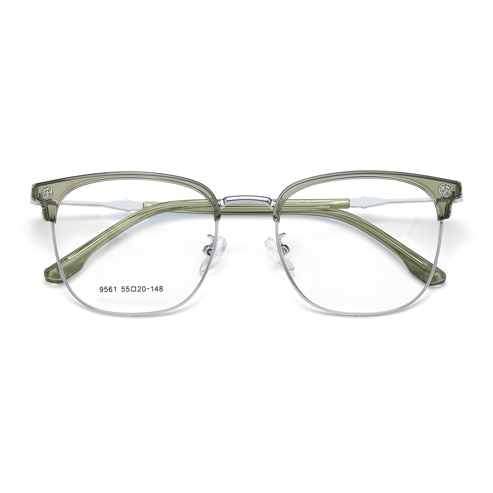 Modas de moda elementos medievales hombres cejas marco de gafas de aleación galvanizado al vacío tallado Danyang al por mayor espejos