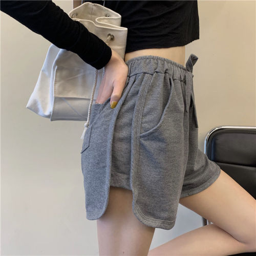 Sports shorts high-waisted slimming student yoga running wide-leg casual Korean-style trendy loose home sleep pants for women hot