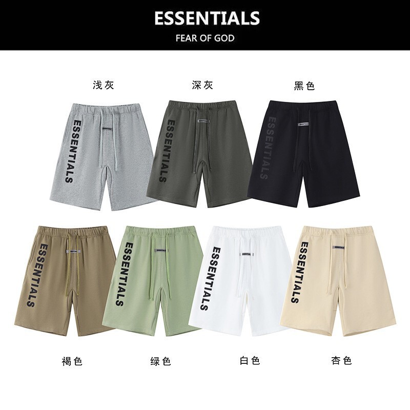 Wholesale Fog Essentials Side-Striped Silicone Shorts, Trendy High Street Loose Casual Ins-Style Five-Point Shorts