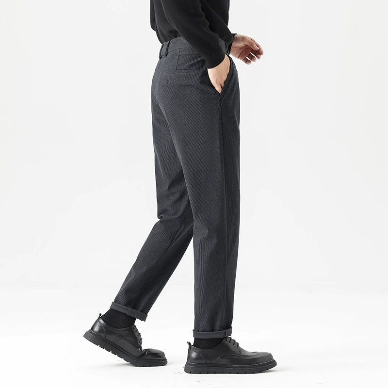 Осенние и зимние новые мужские толстые повседневные брюки вельветовые длинные брюки молодой джентльмен итальянские корейские брюки с высокой талией