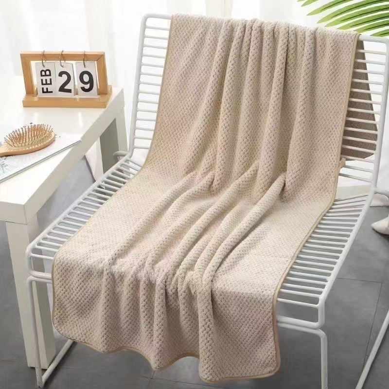 Toallas de coral de terciopelo grandes conjuntos de toallas para hombres y mujeres parejas adultas más suaves que el algodón absorbente baño rápido secado al por mayor