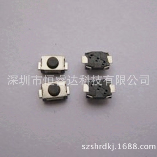 供应轻触开关3*4*2.0mm二脚单弹片 贴片2脚按键开关 环保耐高温