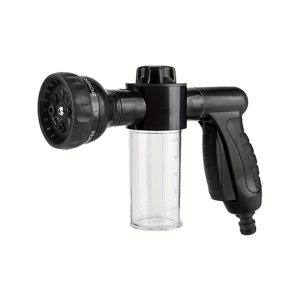 Home 8 funciones espuma pulverizador pistola de agua lavado de automóviles espuma pistola de agua limpia cepillo de automóviles artefacto espuma pistola image 8