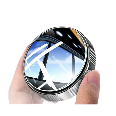 Large field of view rear view auxiliary mirror Cup Type