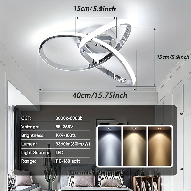 Transfronterizos dedicados LED lámpara de techo lámpara de sala de estar iluminación nórdica moderna minimalista dormitorio comedor pasillo lámpara de techo