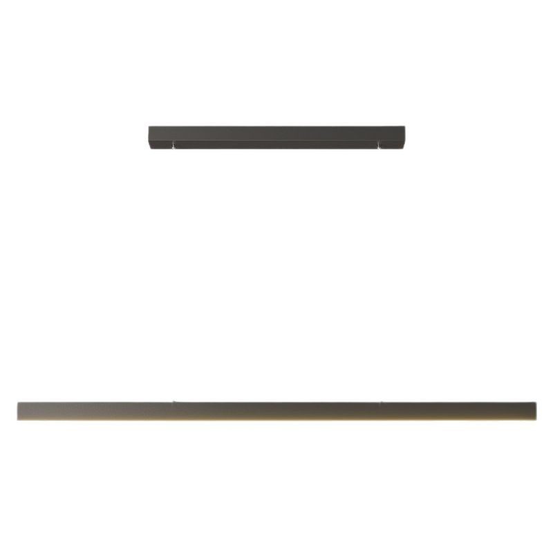 Candelabro de restaurante de una palabra para el hogar moderno y simple, lámpara de mesa de comedor geométrica, restaurante minimalista, salón de té, bar, lámpara larga para hotel