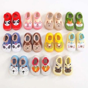 Baby Indoor and Outdoor Soft Sole Shoes and Socks Spring and Summer Baby Socks Shoes Cartoon Baby Breathable Anti-Slip Anti-Wear Toddler Shoes