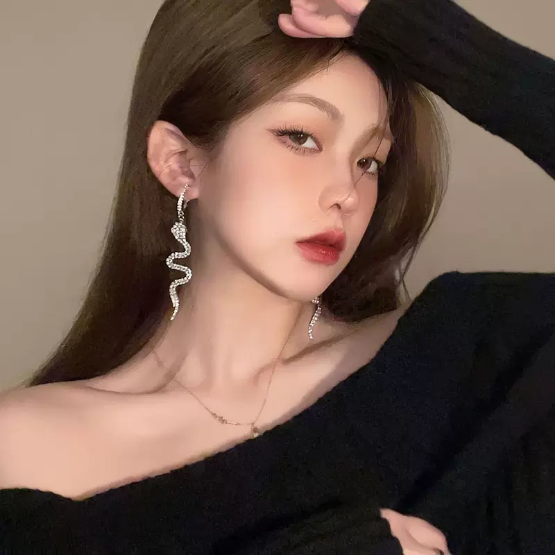 Sophisticated earrings, light luxury style